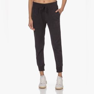 NWT James Perse mixed media pant in black